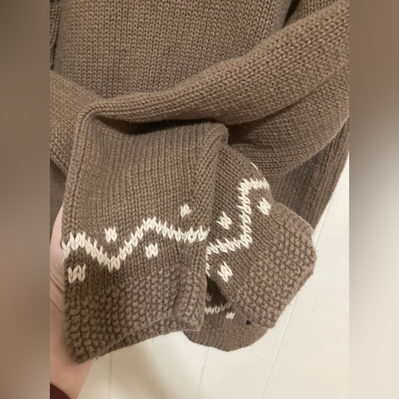 Vintage Ramie Cotton Knit Patchwork Cardigan Granny Sweater M - Picture 7 of 11